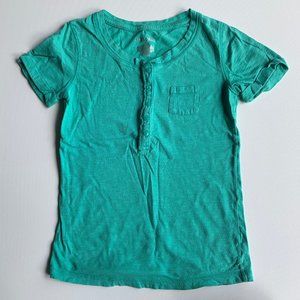 Cherokee Turquoise Button Top